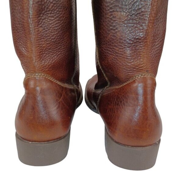 Born Western Tall Riding Boots Pull-On Brown Soft Leather Shoes Womens Size 11 - Picture 2 of 16